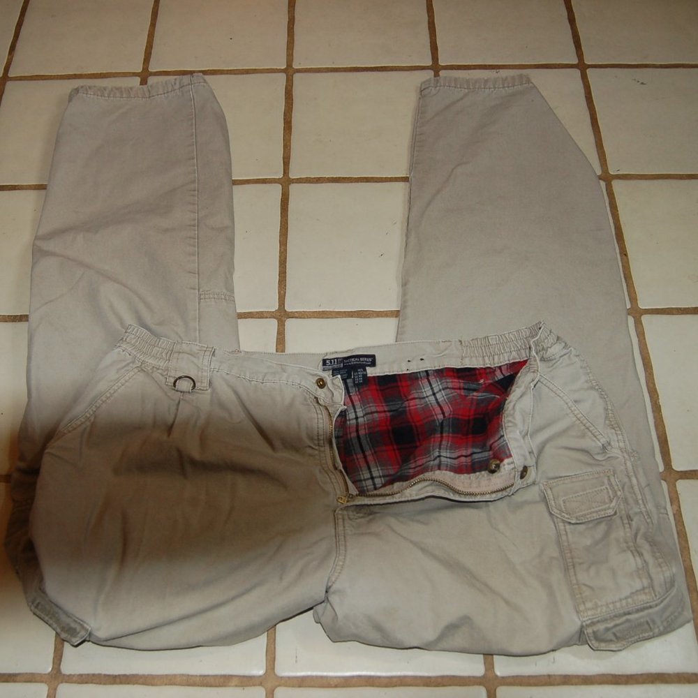 5.11 Tactical Flannel Lined Pants,, 40x36